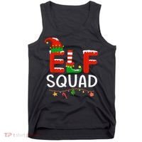 Elf Family Christmas Matching Pajamas XMas Elf Squad Tank Top thumb 0