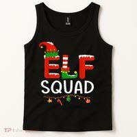 Elf Family Christmas Matching Pajamas XMas Elf Squad Tank Top thumb 2
