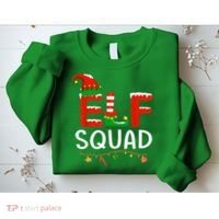 Elf Family Christmas Matching Pajamas XMas Elf Squad Sweatshirt thumb 2