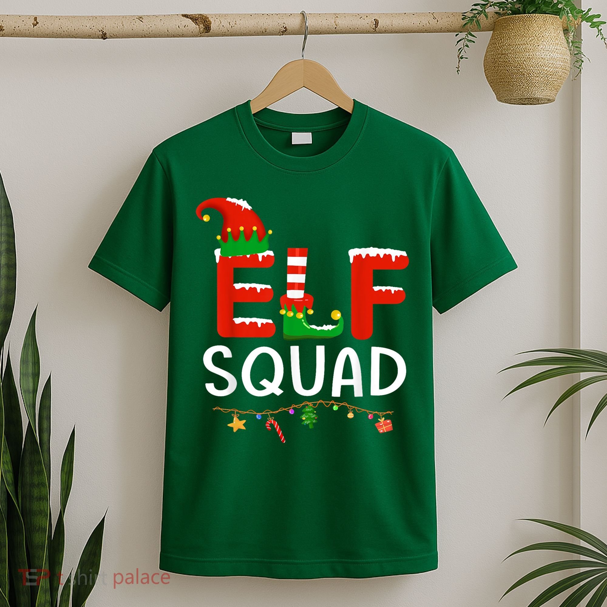 Elf Family Christmas Matching Pajamas XMas Elf Squad T-Shirt