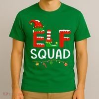 Elf Family Christmas Matching Pajamas XMas Elf Squad T-Shirt thumb 3