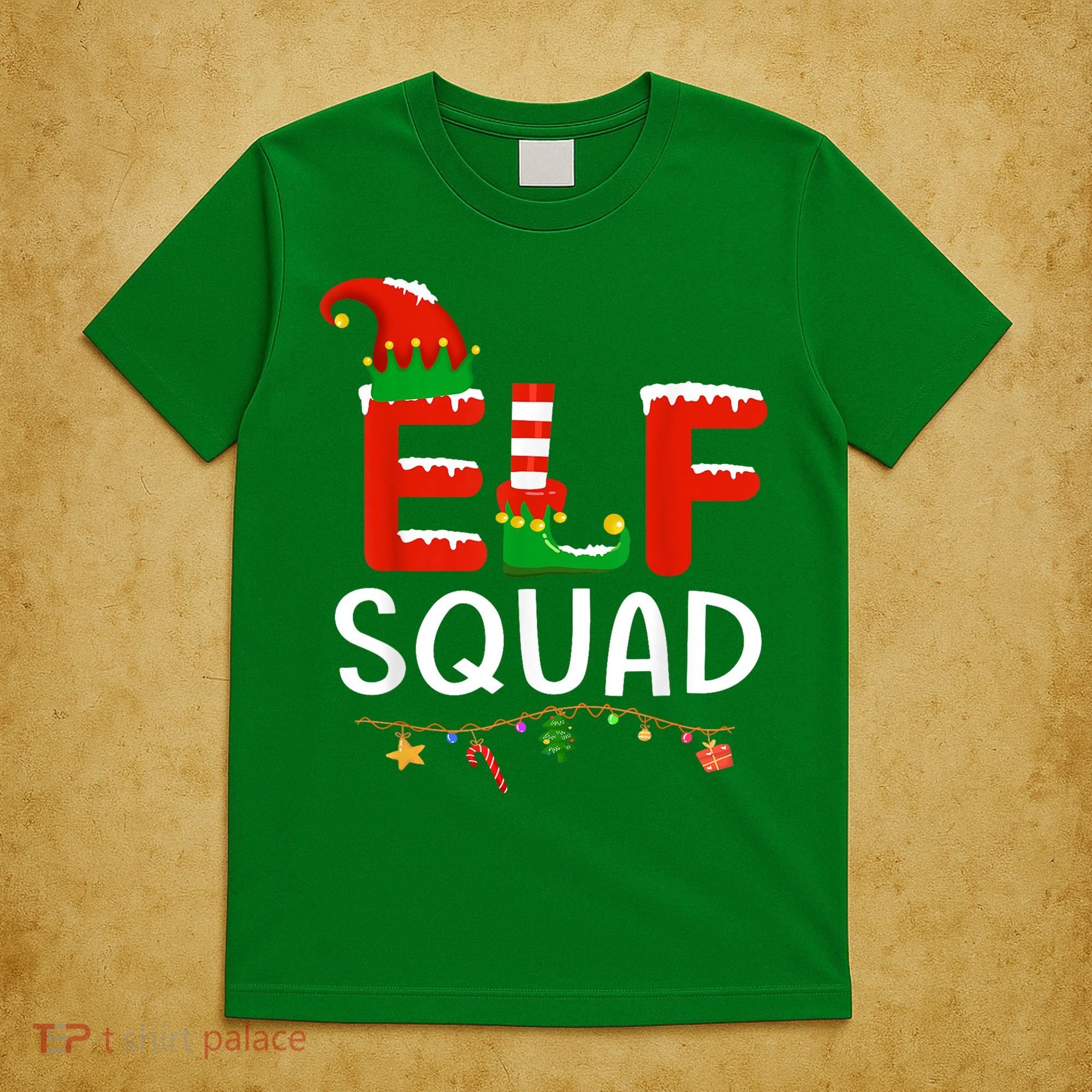 Elf Family Christmas Matching Pajamas XMas Elf Squad T-Shirt