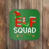 Elf Family Christmas Matching Pajamas XMas Elf Squad Coaster thumb 0