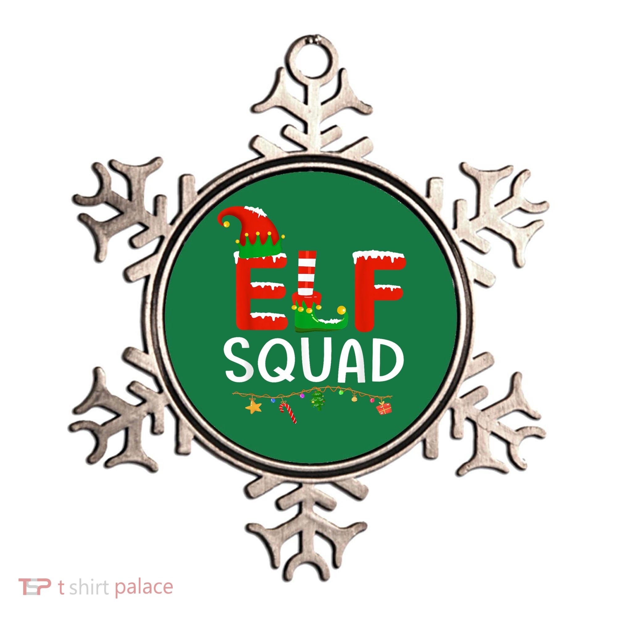 Elf Family Christmas Matching Pajamas XMas Elf Squad Ornament