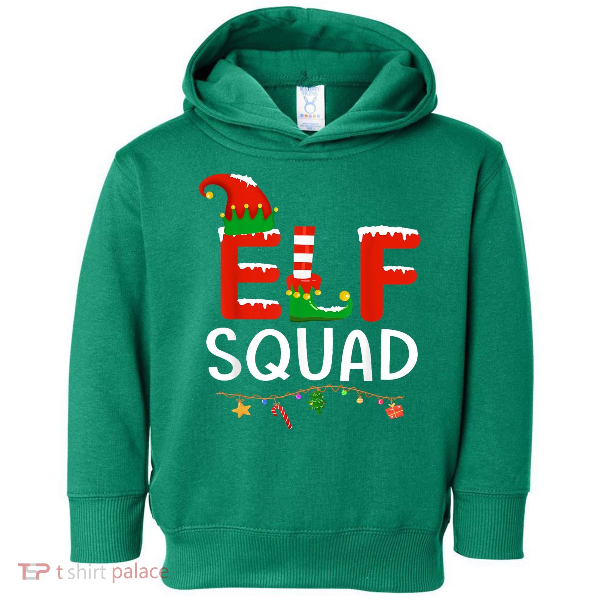 Elf Family Christmas Matching Pajamas XMas Elf Squad Toddler Hoodie
