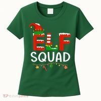 Elf Family Christmas Matching Pajamas XMas Elf Squad Women's T-Shirt thumb 0
