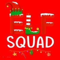 Elf Family Christmas Matching Pajamas XMas Elf Squad Santa Hat thumb 1