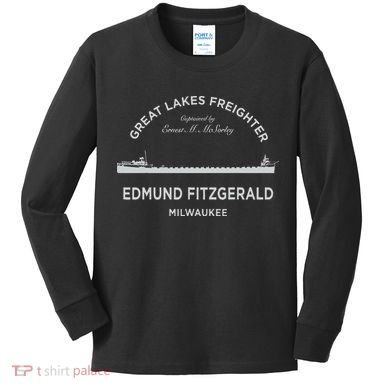 Edmund Fitzgerald Crew Kids Long Sleeve Shirt