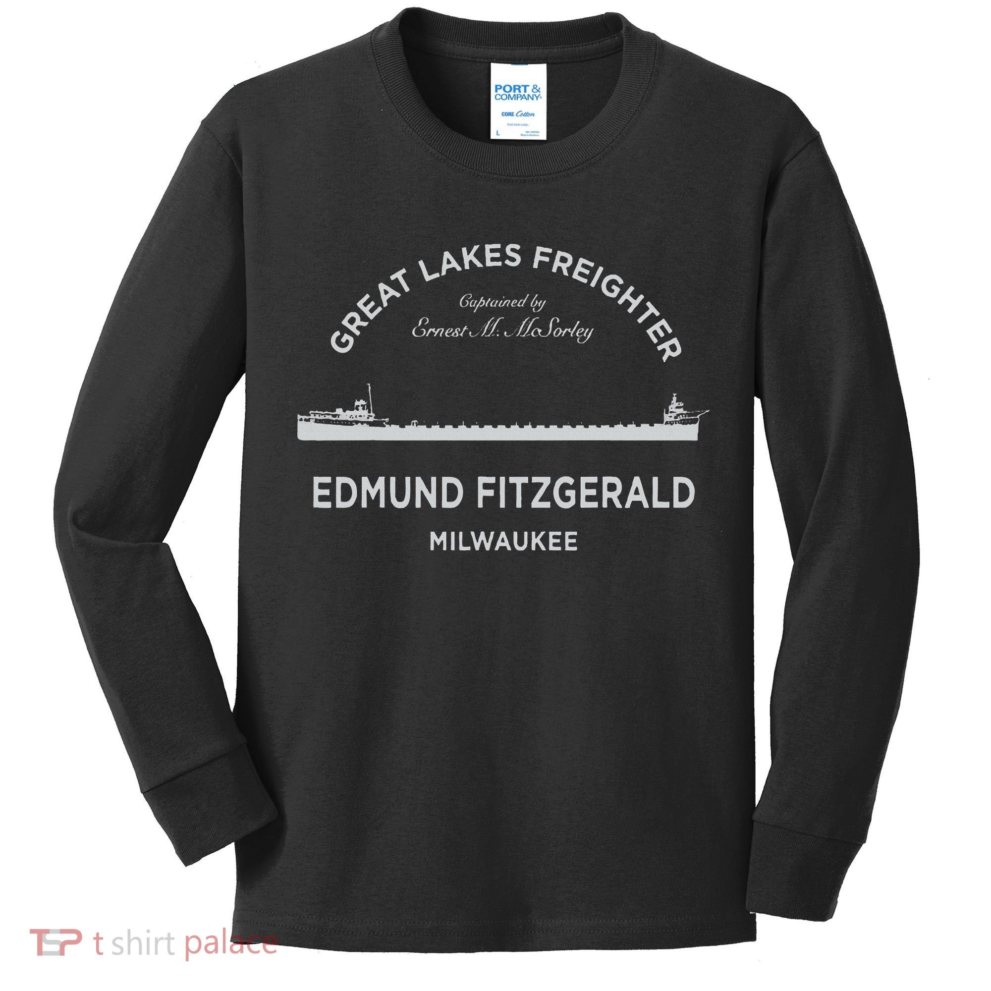 Edmund Fitzgerald Crew Kids Long Sleeve Shirt