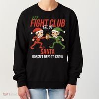 Elf Fight Club Women's Sweatshirt thumb 0