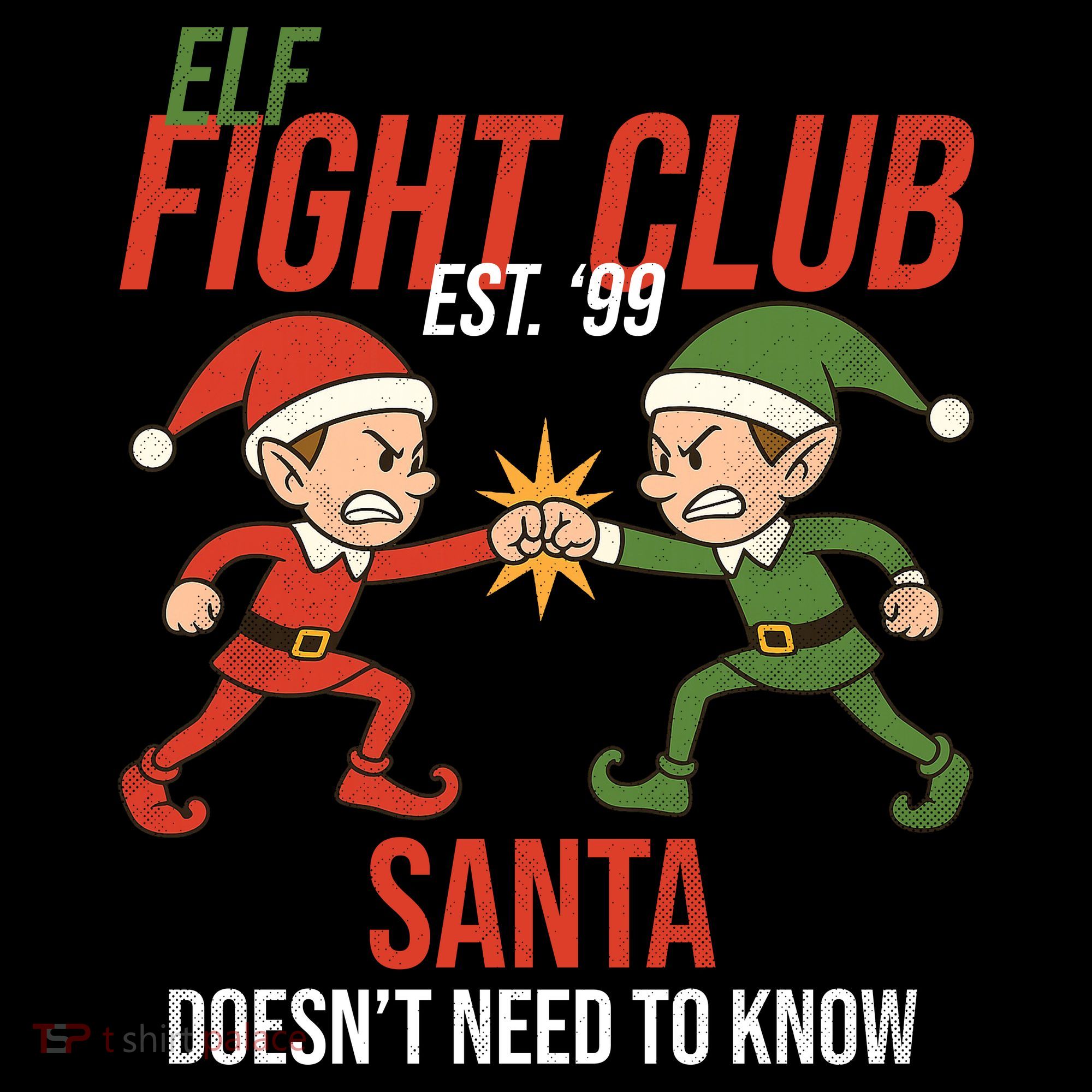 Elf Fight Club Tote Bag