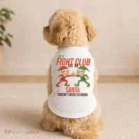 Elf Fight Club Doggie Tank thumb 2