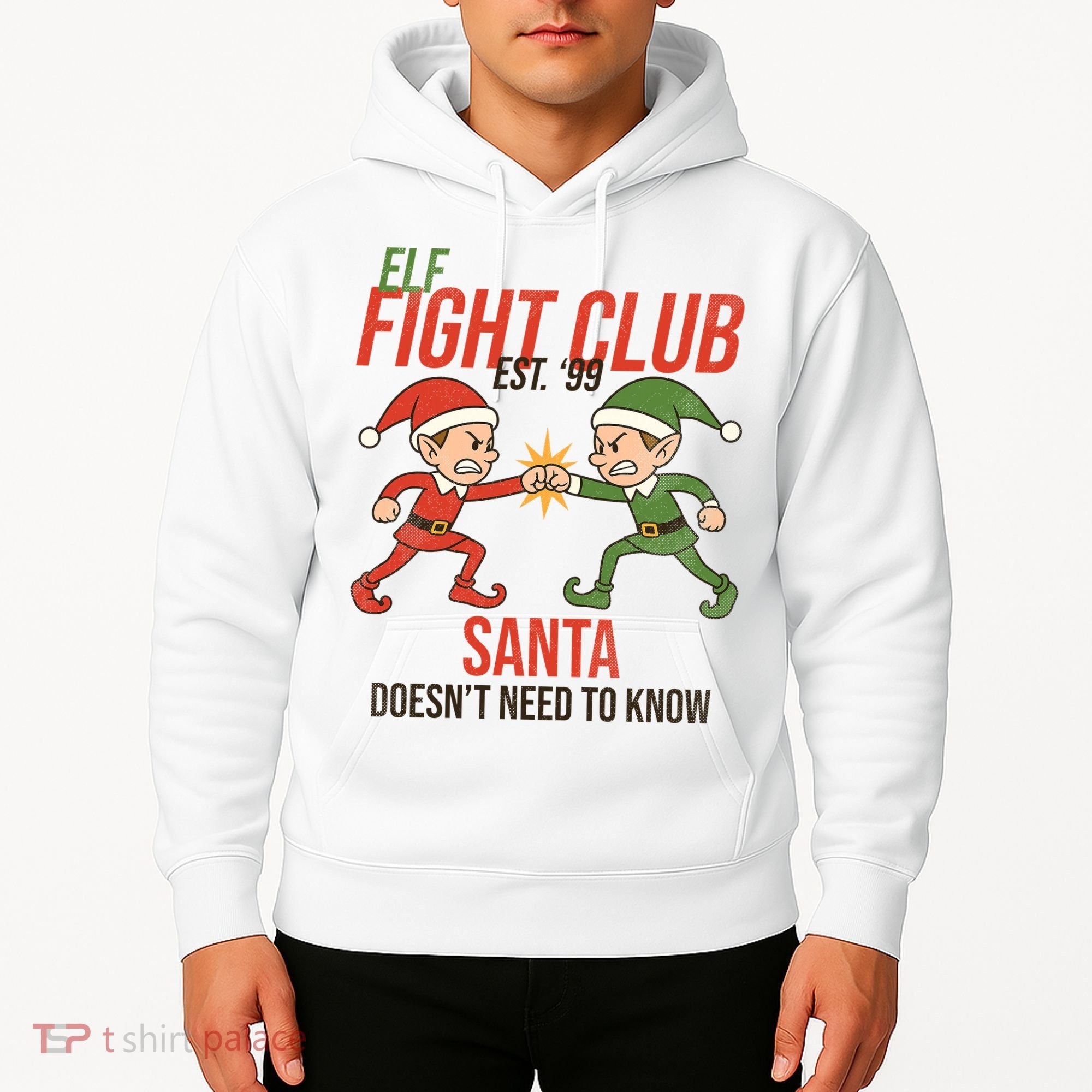 Elf Fight Club Hoodie