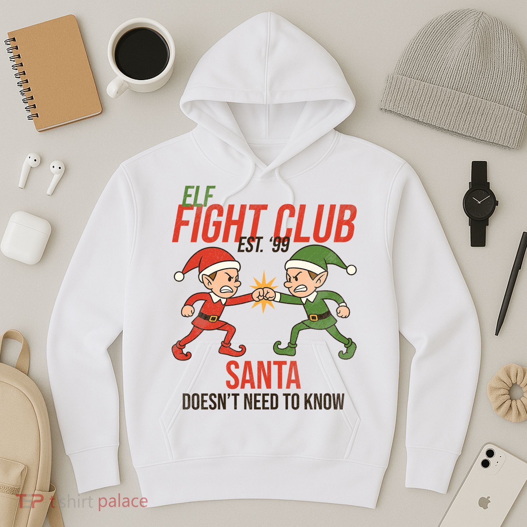 Elf Fight Club Hoodie