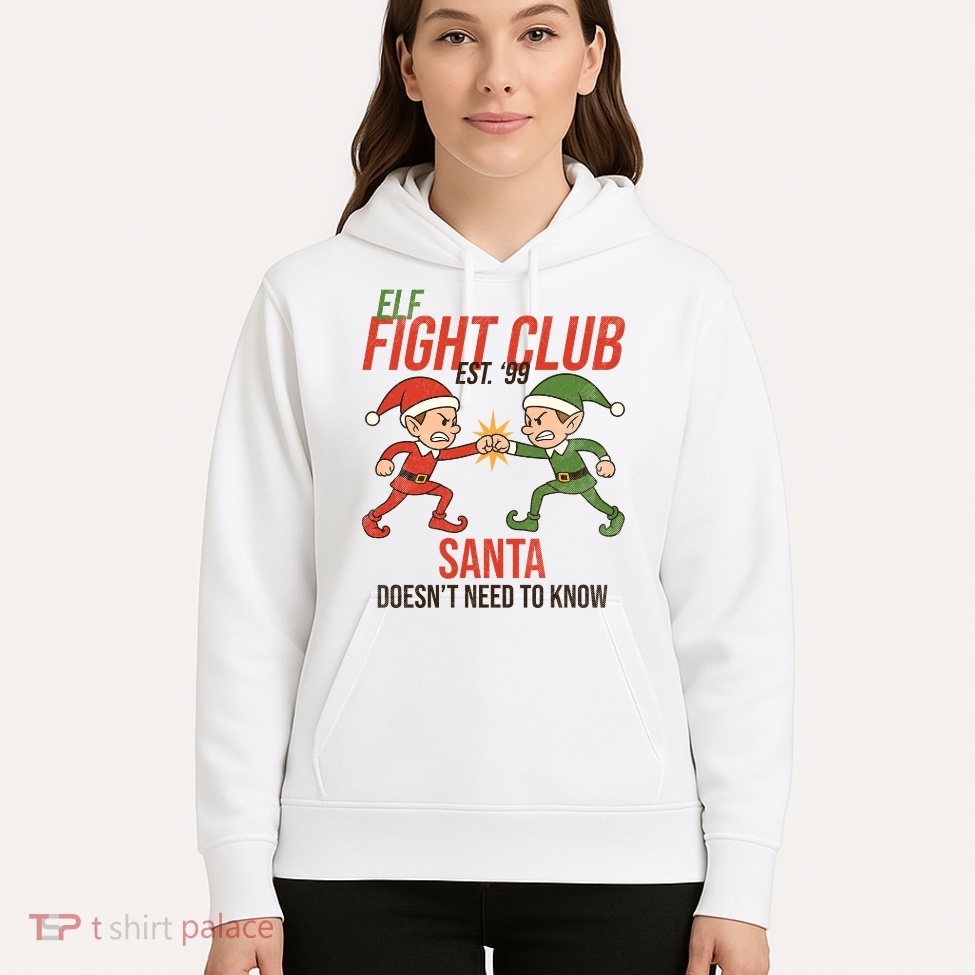 Elf Fight Club Hoodie