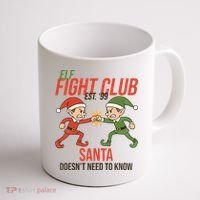Elf Fight Club Coffee Mug thumb 1