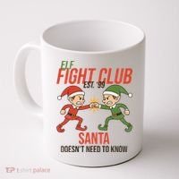 Elf Fight Club Coffee Mug thumb 0