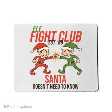 Elf Fight Club Mousepad