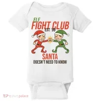Elf Fight Club Baby Bodysuit thumb 0