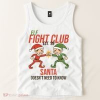 Elf Fight Club Tank Top thumb 2