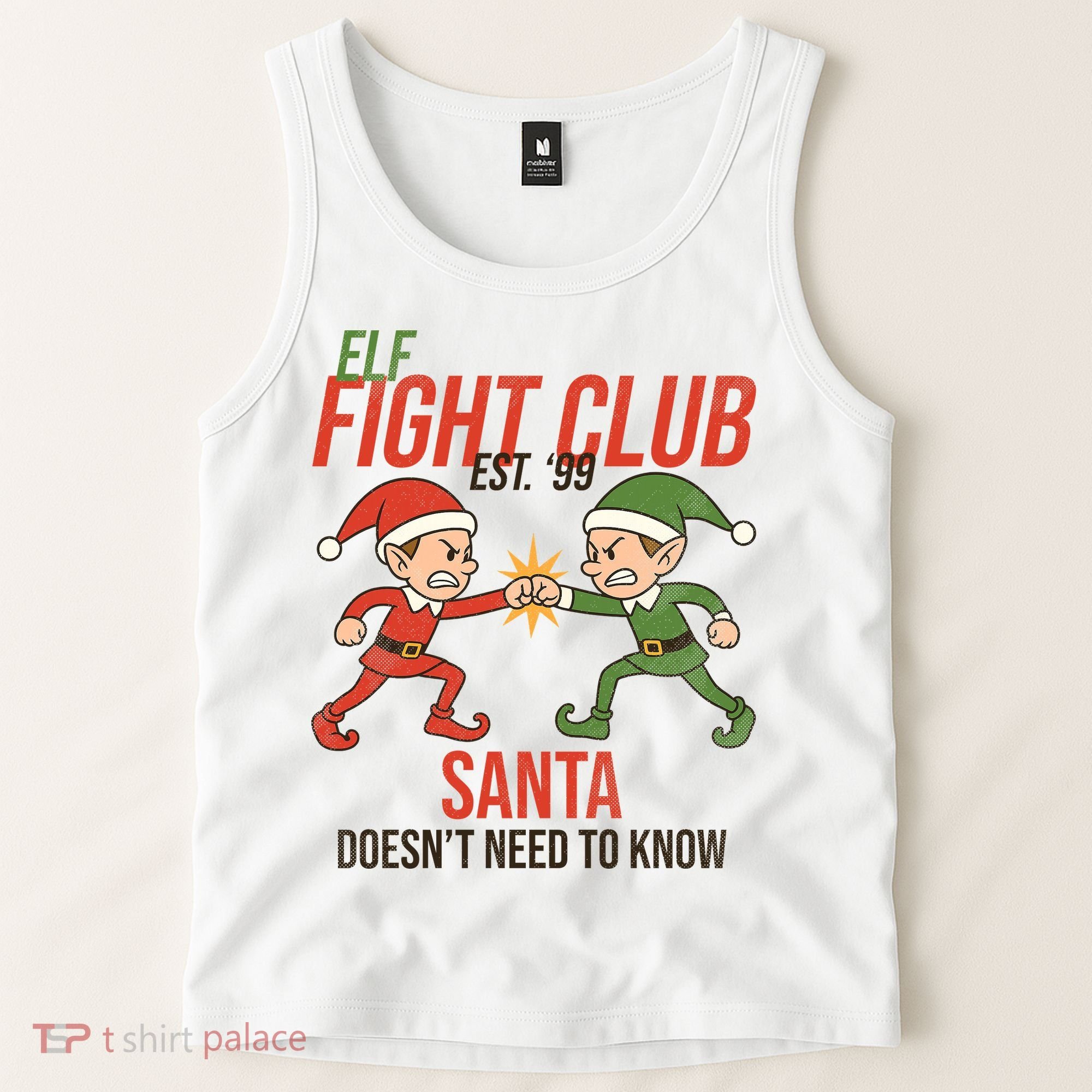 Elf Fight Club Tank Top
