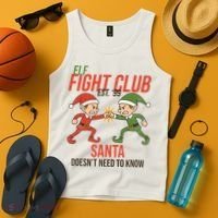 Elf Fight Club Tank Top thumb 4