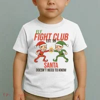 Elf Fight Club Toddler T-Shirt thumb 2