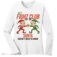 Elf Fight Club Women's Long Sleeve Shirt thumb 0