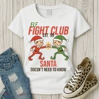 Elf Fight Club Women's T-Shirt thumb 3