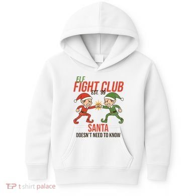 Elf Fight Club Kids Hoodie
