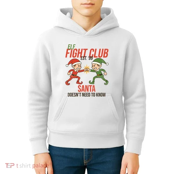 Elf Fight Club Kids Hoodie