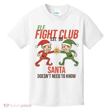 Elf Fight Club Kids T-Shirt