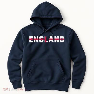 England Flag Classic Logo Hoodie