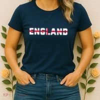 England Flag Classic Logo Women's T-Shirt thumb 2