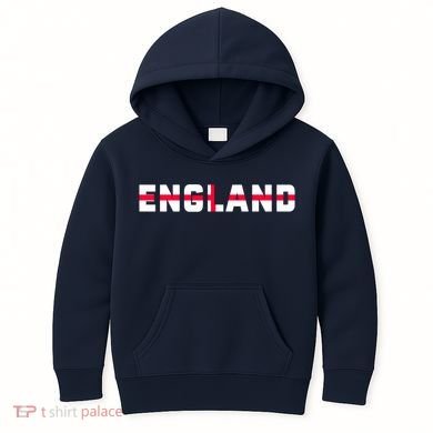 England Flag Classic Logo Kids Hoodie