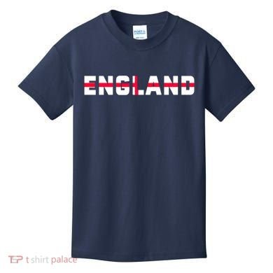 England Flag Classic Logo Kids T-Shirt