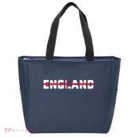 England Flag Classic Logo Tote Bag thumb 0