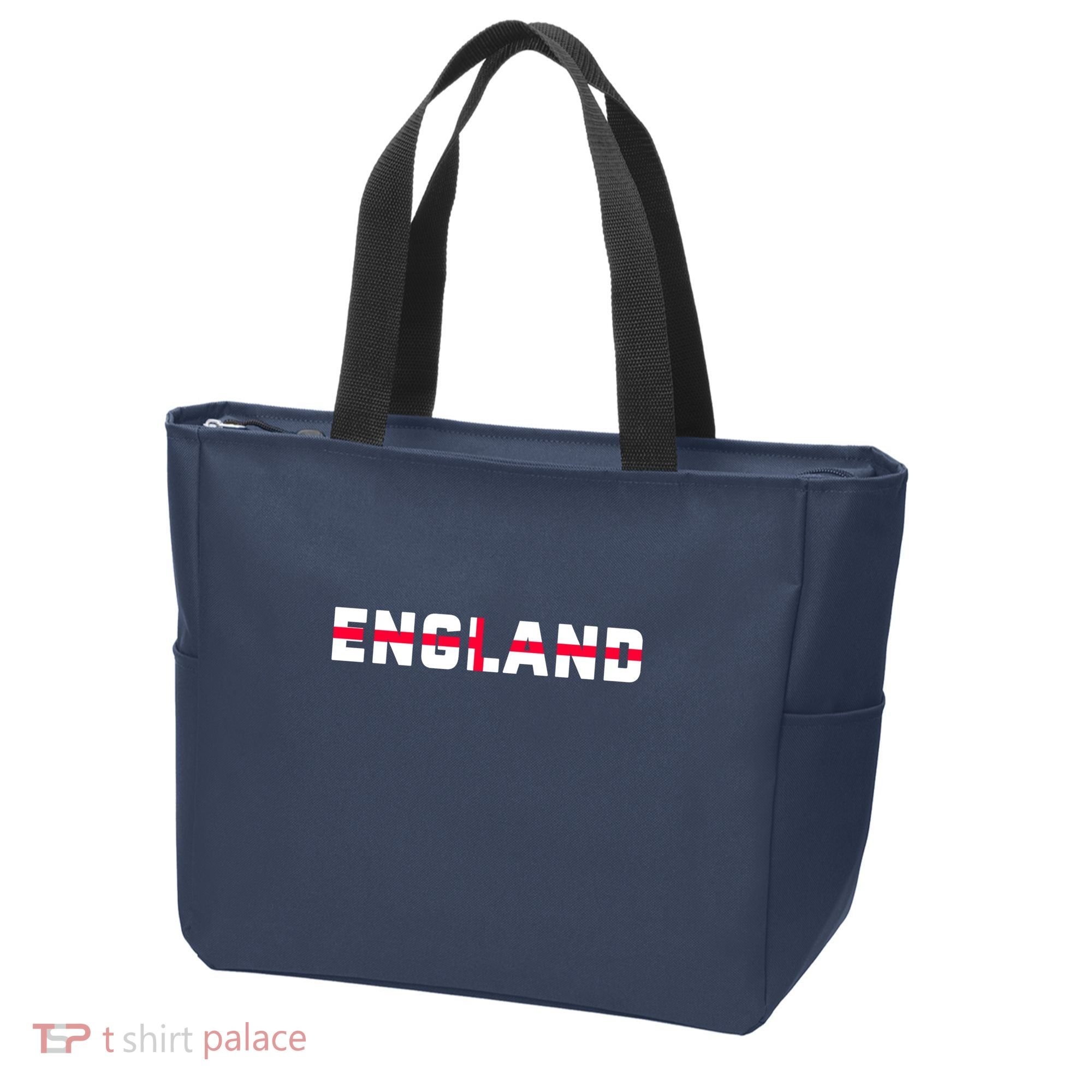 England Flag Classic Logo Tote Bag