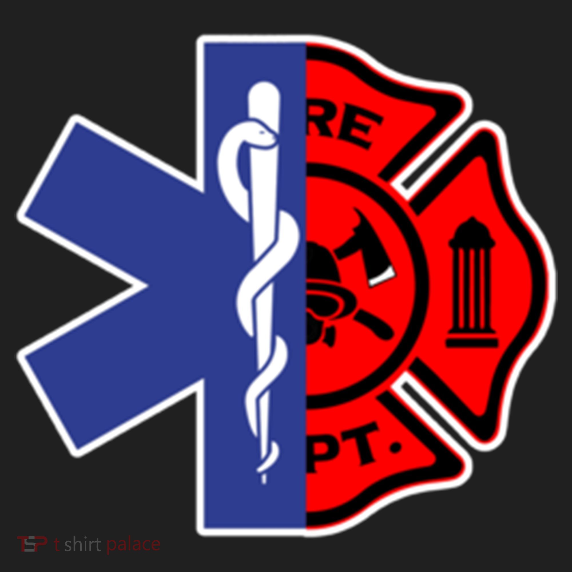 Emt Firefighter Cute Gift Firefighter Two Sided Ems Gift Women's Sweatshirt
