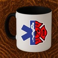 Emt Firefighter Cute Gift Firefighter Two Sided Ems Gift Coffee Mug thumb 2