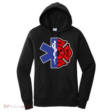Emt Firefighter Cute Gift Firefighter Two Sided Ems Gift Women's Hoodie