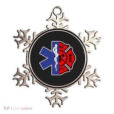 Emt Firefighter Cute Gift Firefighter Two Sided Ems Gift Ornament