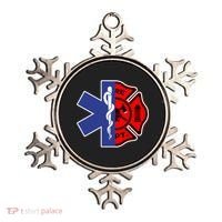 Emt Firefighter Cute Gift Firefighter Two Sided Ems Gift Ornament thumb 0