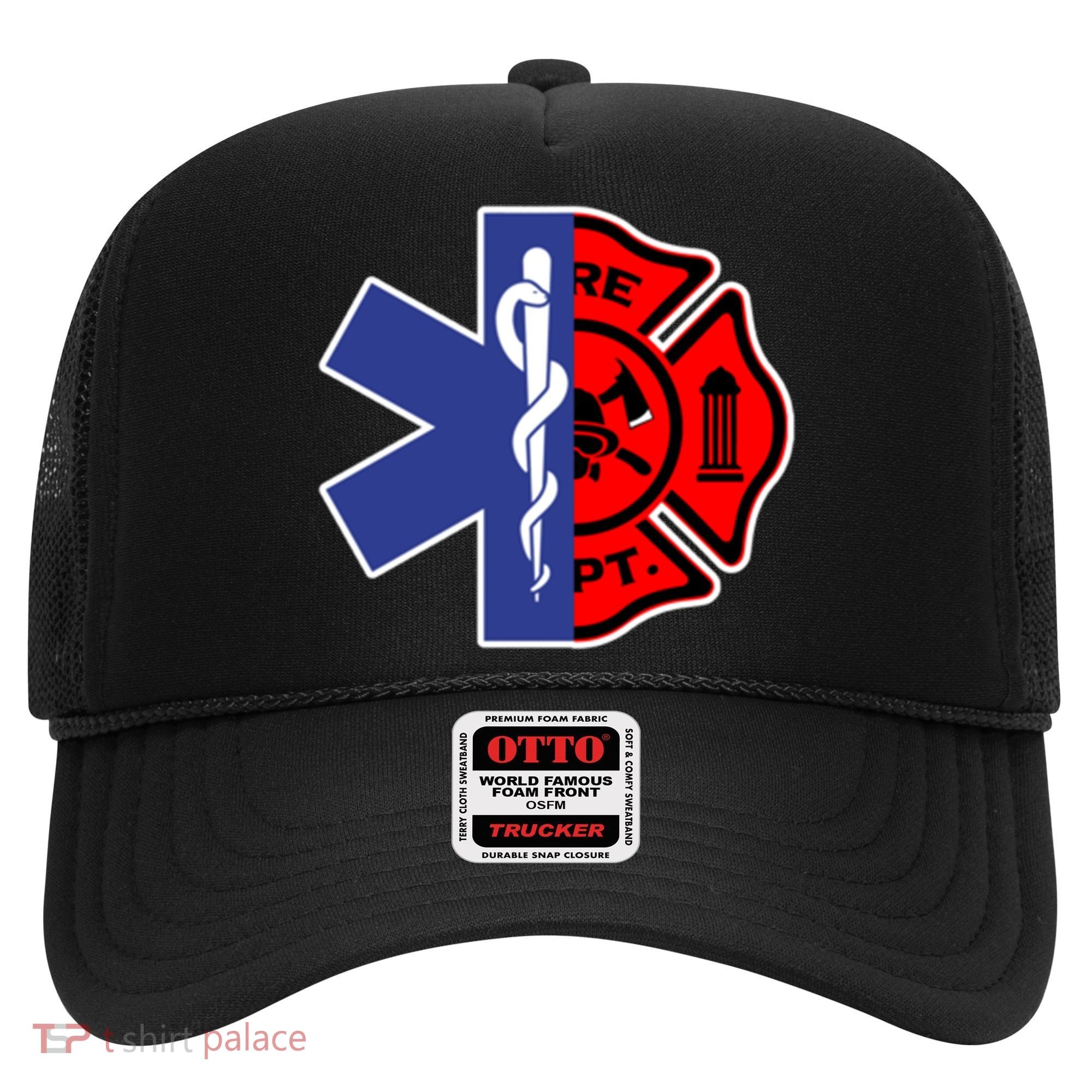 Emt Firefighter Cute Gift Firefighter Two Sided Ems Gift Hat