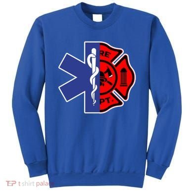 Emt Firefighter Cute Gift Firefighter Two Sided Ems Gift Sweatshirt