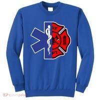 Emt Firefighter Cute Gift Firefighter Two Sided Ems Gift Sweatshirt thumb 0