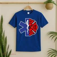 Emt Firefighter Cute Gift Firefighter Two Sided Ems Gift T-Shirt thumb 2
