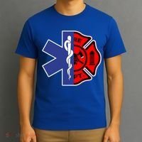 Emt Firefighter Cute Gift Firefighter Two Sided Ems Gift T-Shirt thumb 3