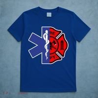 Emt Firefighter Cute Gift Firefighter Two Sided Ems Gift T-Shirt thumb 5
