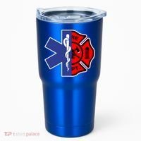 Emt Firefighter Cute Gift Firefighter Two Sided Ems Gift Tumbler thumb 0